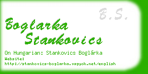 boglarka stankovics business card